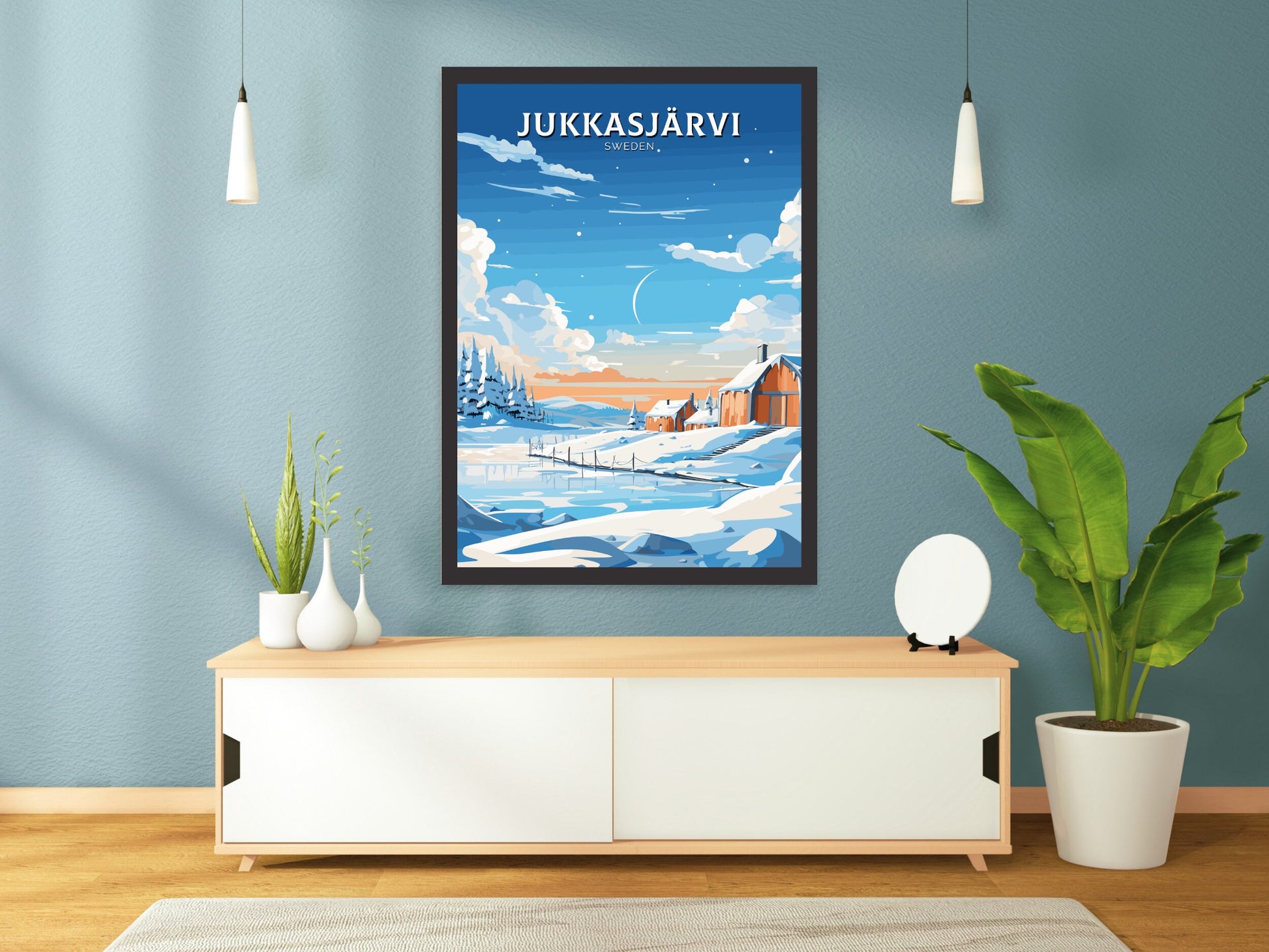 Jukkasjarvi Print | Jukkasjarvi Poster | Jukkasjarvi Wall Art | Sweeden Print | Sweeden Home Décor | Sweeden Art | Sweeden Poster | ID 715