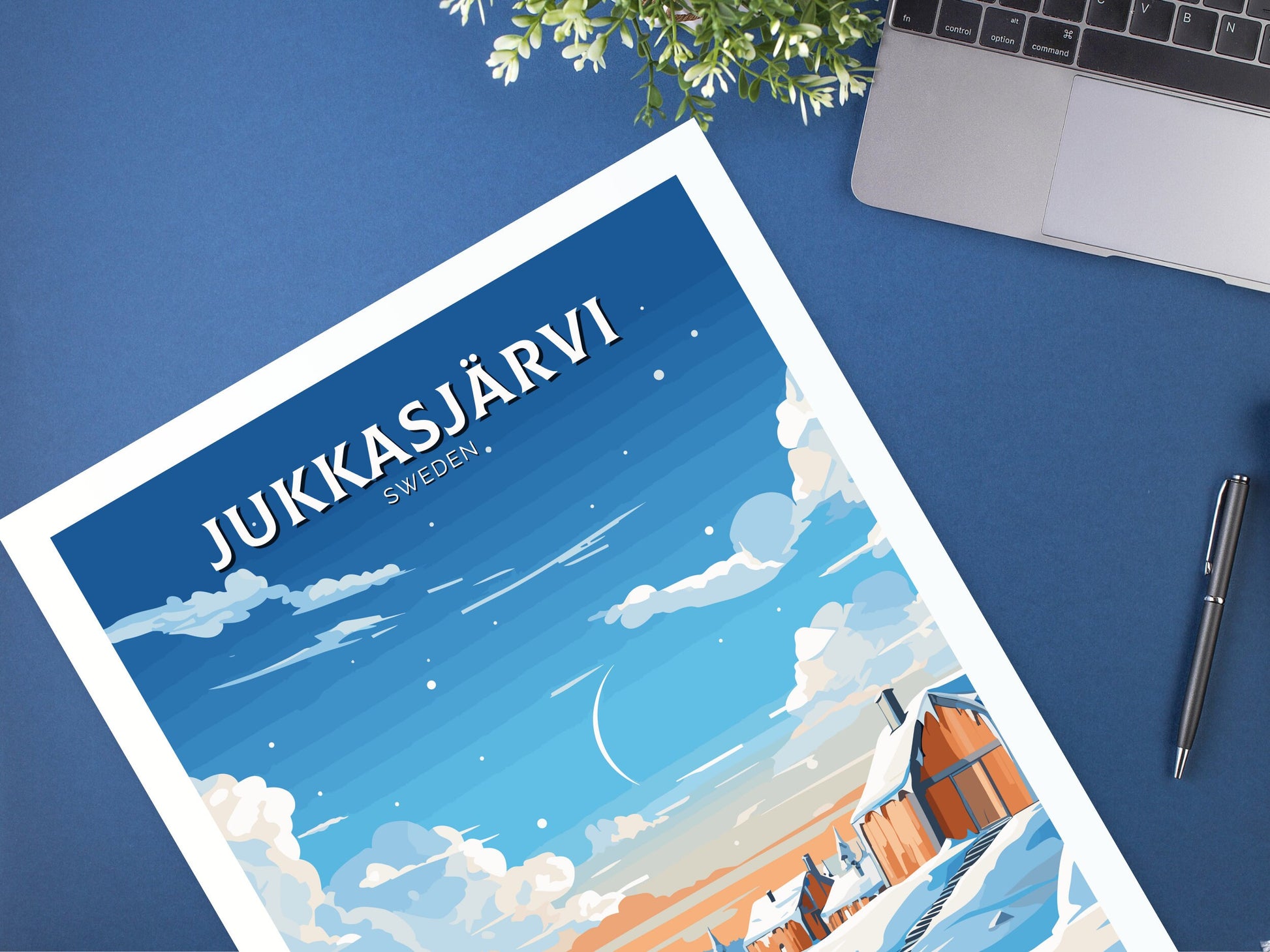 Jukkasjarvi Print | Jukkasjarvi Poster | Jukkasjarvi Wall Art | Sweeden Print | Sweeden Home Décor | Sweeden Art | Sweeden Poster | ID 715