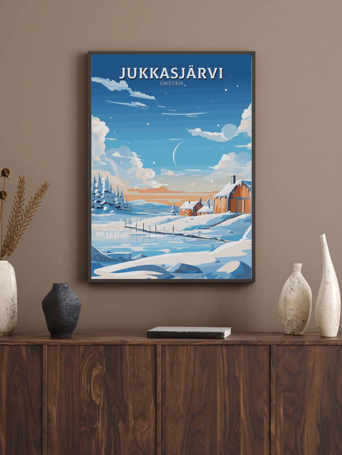 Jukkasjarvi Print | Jukkasjarvi Poster | Jukkasjarvi Wall Art | Sweeden Print | Sweeden Home Décor | Sweeden Art | Sweeden Poster | ID 715