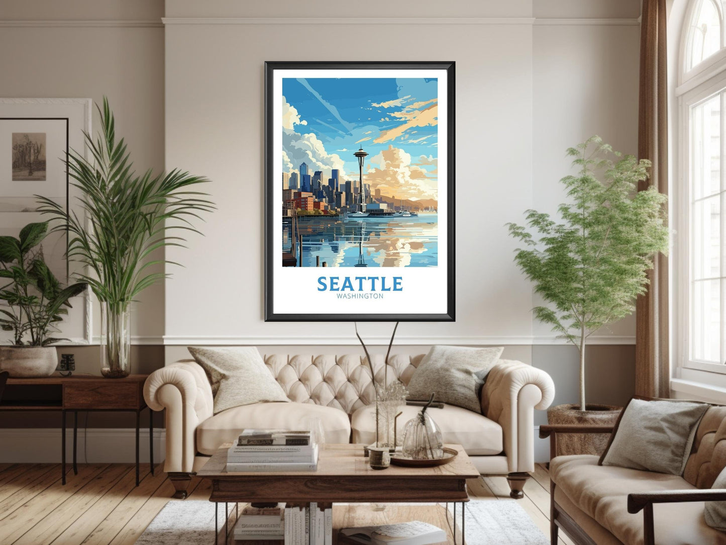 Seattle skyline poster