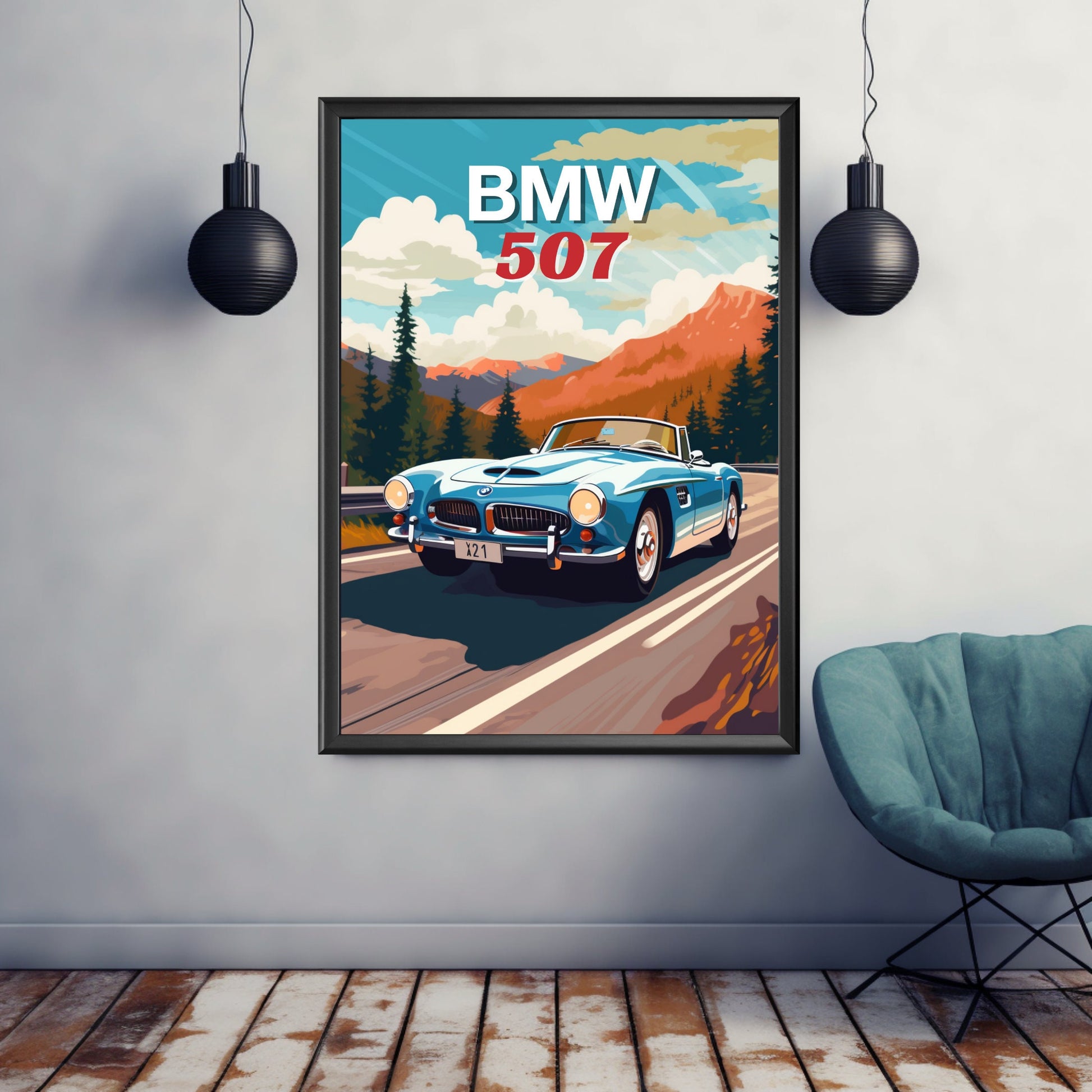 BMW 507 Print, 1950s