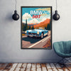 BMW 507 Print, BMW 507 Poster, 1950s Car, Vintage Car Print, Car Print, Car Poster, Car Art, Classic Car Print, German Car Print
