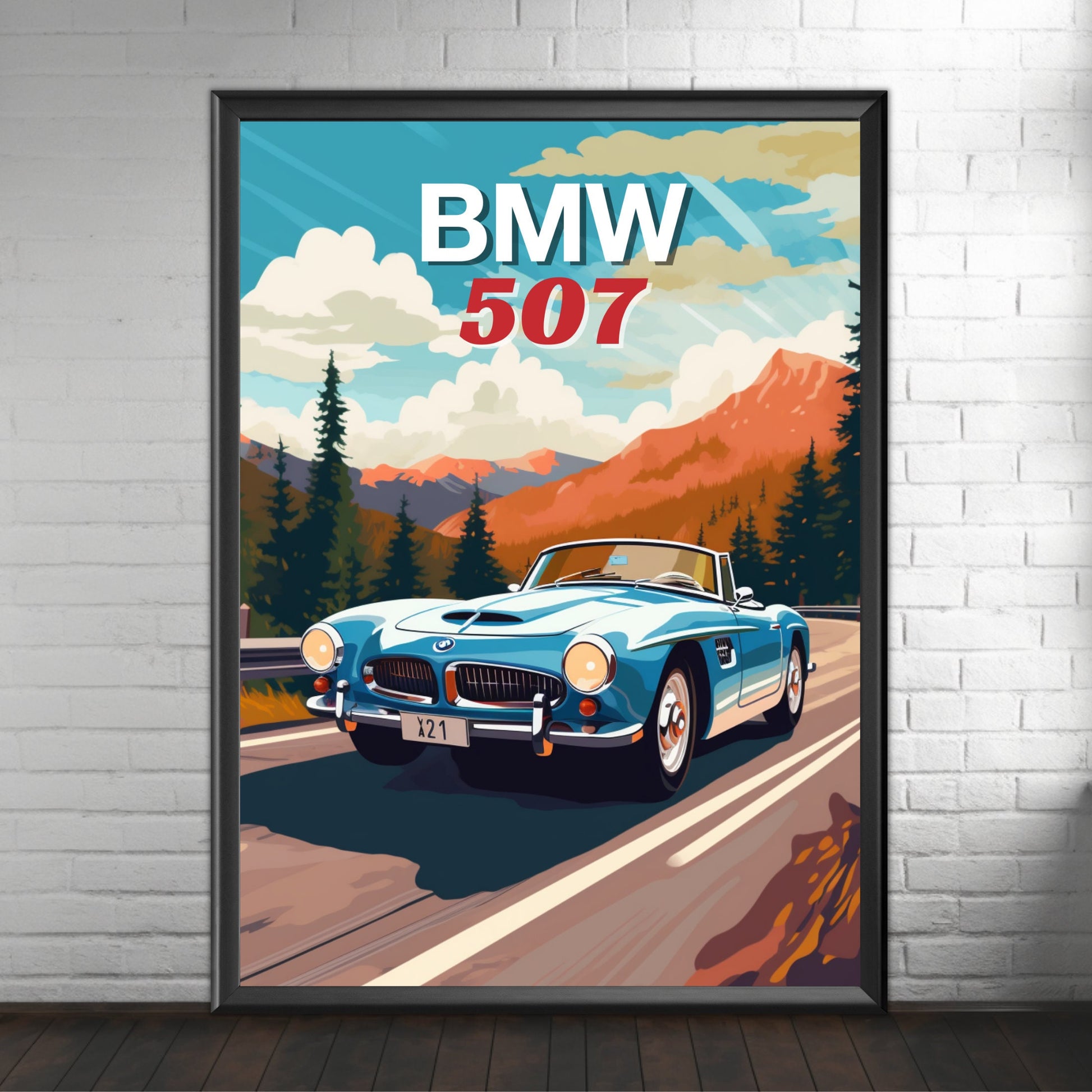 BMW 507 Print, 1950s