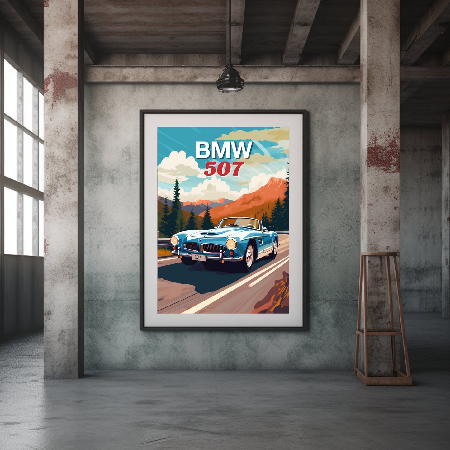 BMW 507 Print, 1950s