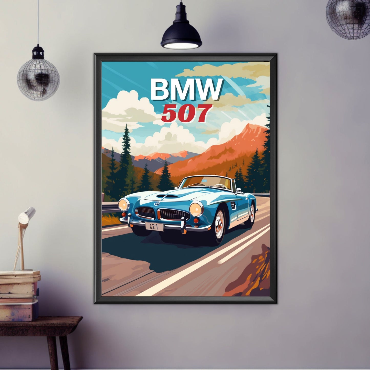 BMW 507 Print, 1950s