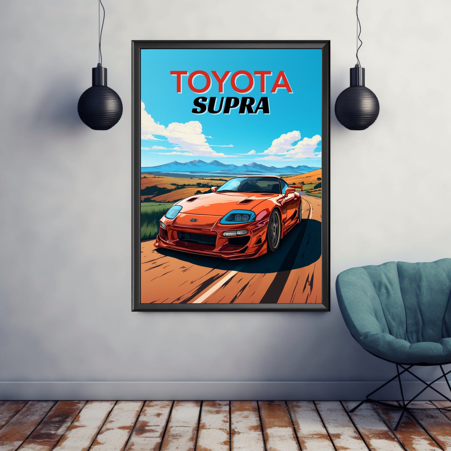 Toyota Supra Print, 1990s