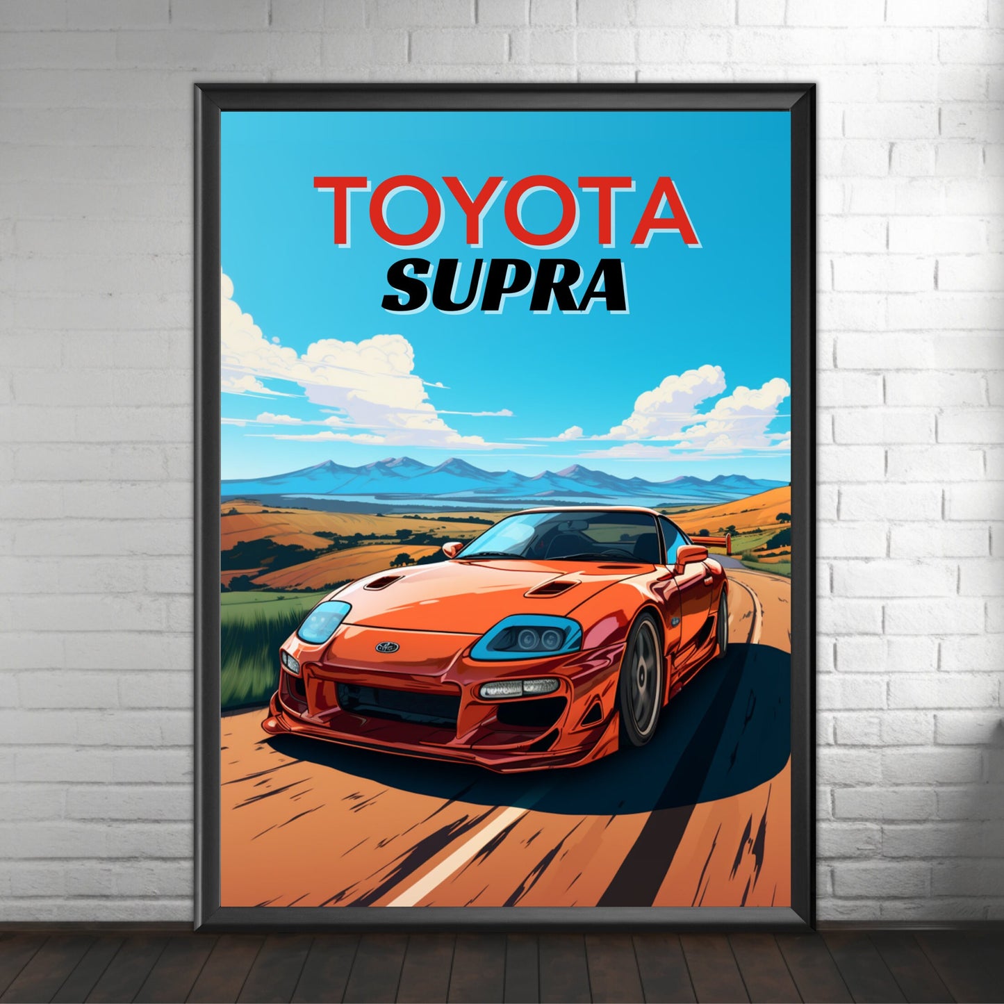 Toyota Supra Print, 1990s