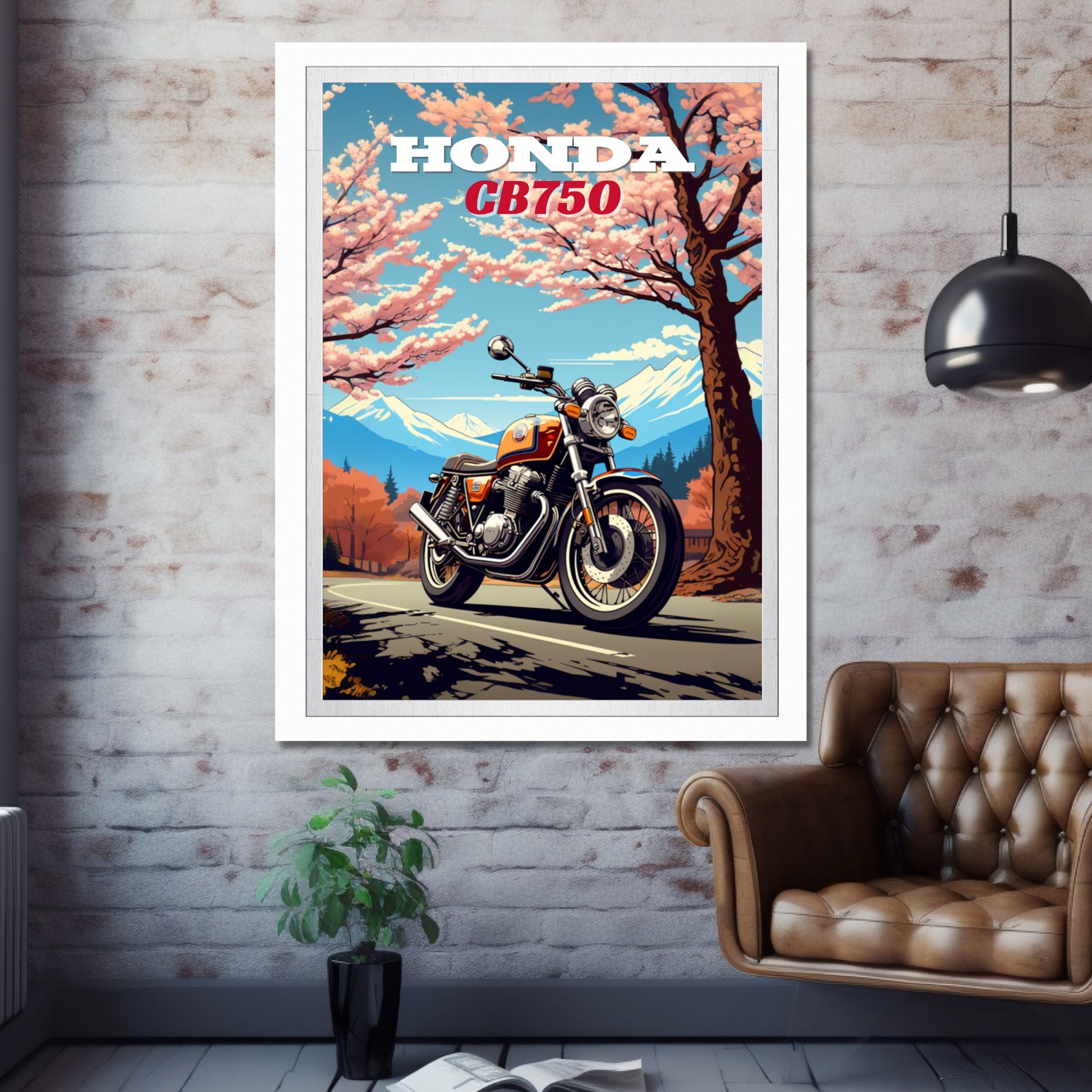 Honda CB750 Poster, Motorcycle Print, Honda CB750 Print, Motorbike Print, Bike Art, Bike Poster, Classic Bike Print, Vintage Bike Print