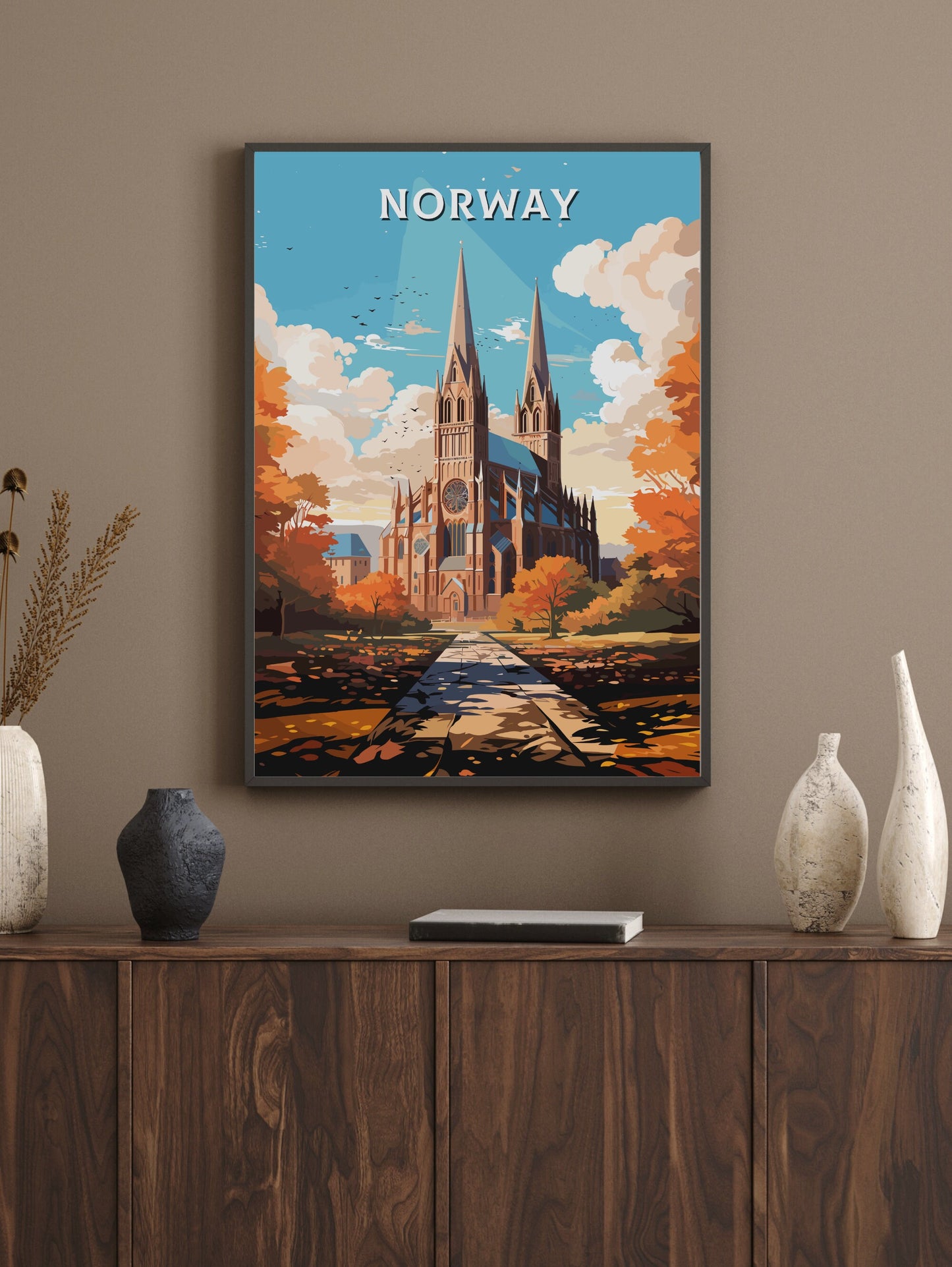 Norway Travel Print | Norway Illustration | Norway Wall Art | Norway Print | Norway Print| Norway Print Painting | ID 741