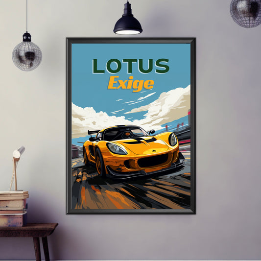 Lotus Exige Poster, Car Poster, Lotus Exige Print, Performance Car Print, Car Print, 2000s Car Print, Car Art, Sports Car Print