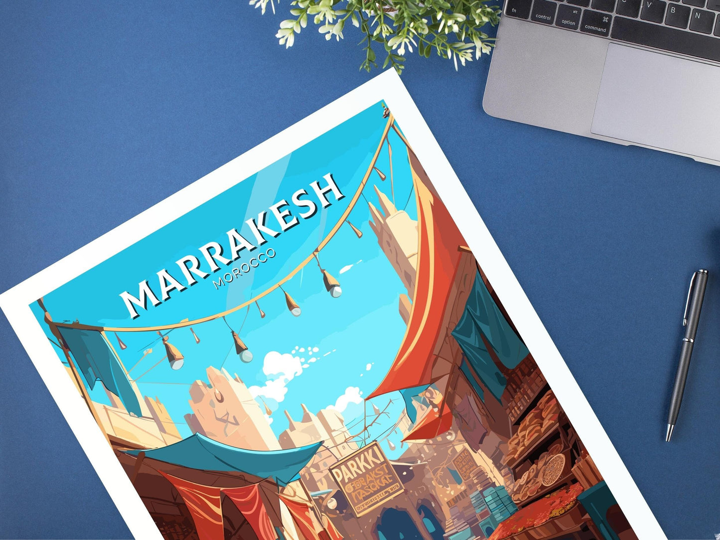 Marrakesh Travel Print | Marrakesh Illustration | Marrakesh Wall Art | Morocco Print | Morocco Home Decor | Marrakesh Poster | ID 014