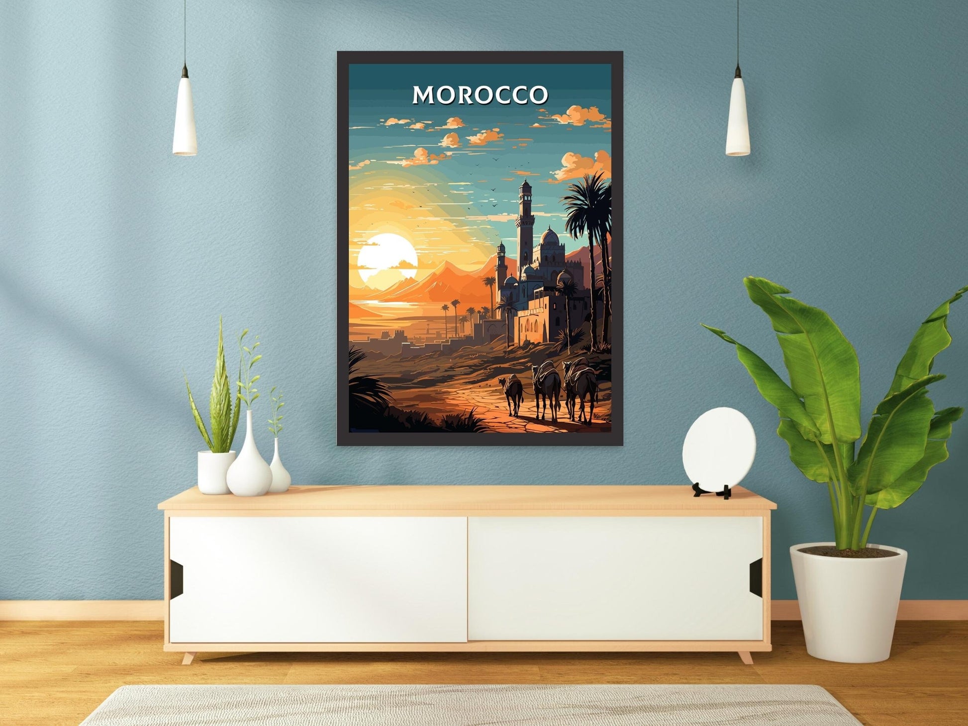 Morocco Travel Poster | Morocco Illustration | Morocco Wall Art | Morocco Print | Morocco Home Décor | Morocco Poster | Affiche | ID 752