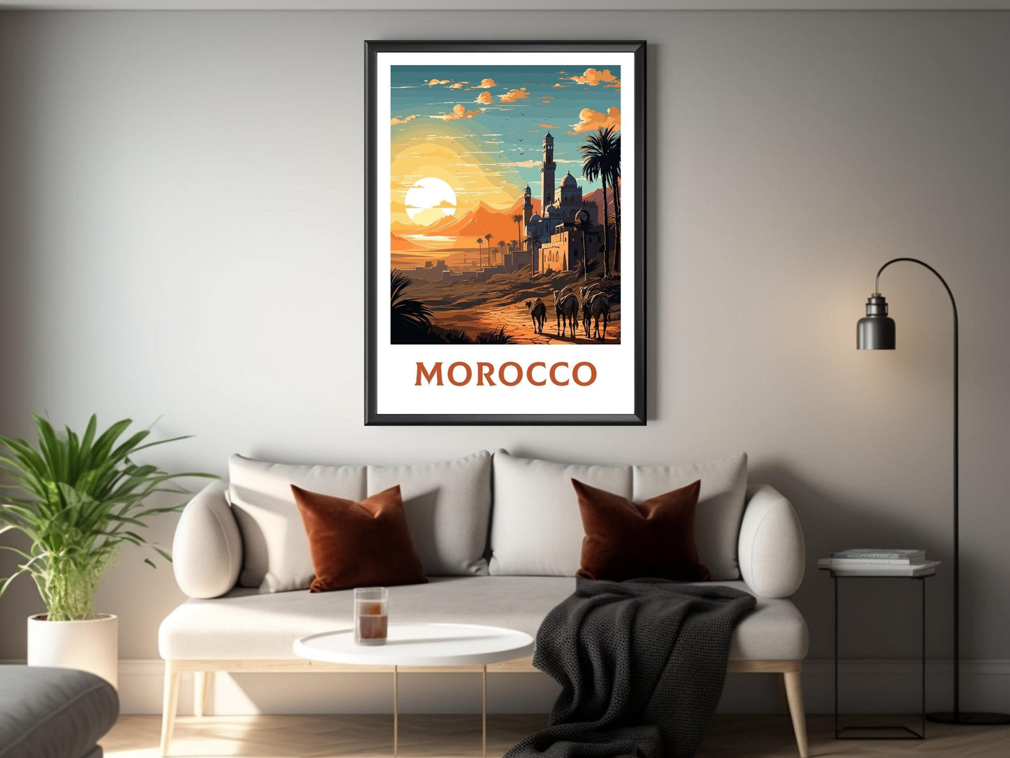 Morocco Print | Morocco Travel Poster | Morocco Illustration | Morocco Wall Art | Morocco Home Décor | Morocco Poster | Affiche | ID 756