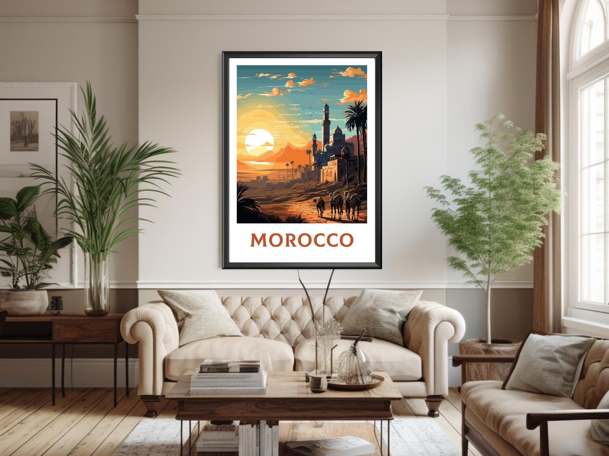 Morocco Print | Morocco Travel Poster | Morocco Illustration | Morocco Wall Art | Morocco Home Décor | Morocco Poster | Affiche | ID 756