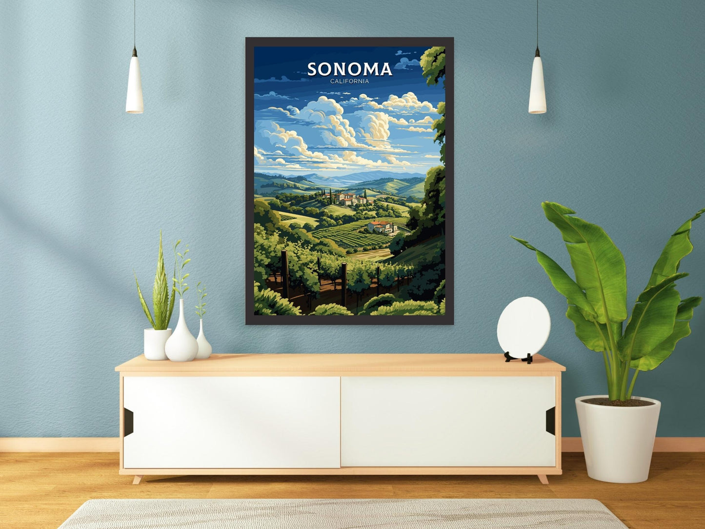 Sonoma Poster | Sonoma Travel Poster | Sonoma Travel Print | California Poster | Sonoma California Poster | USA Poster | ID 764