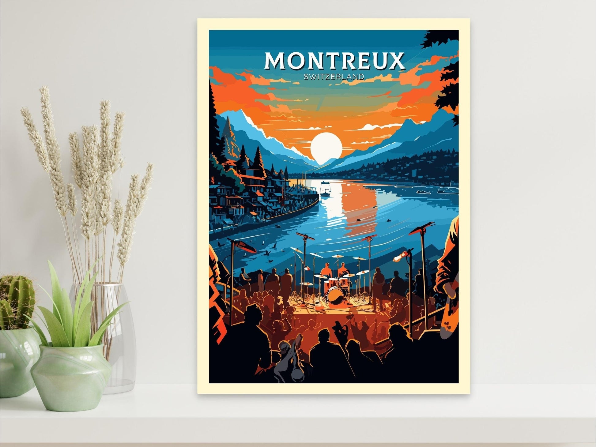 Montreux Travel Poster | Montreux Travel Print