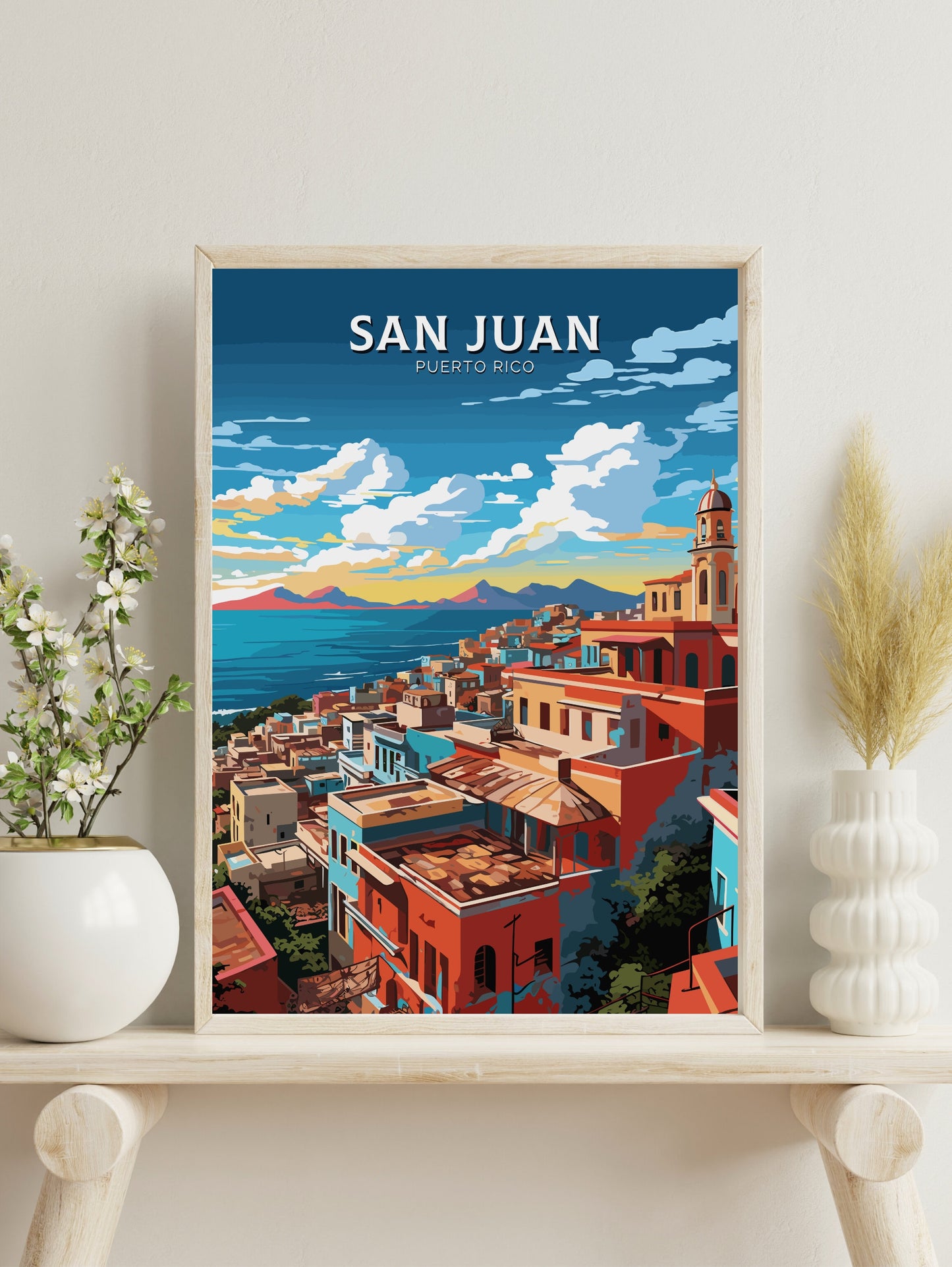 San Juan travel poster