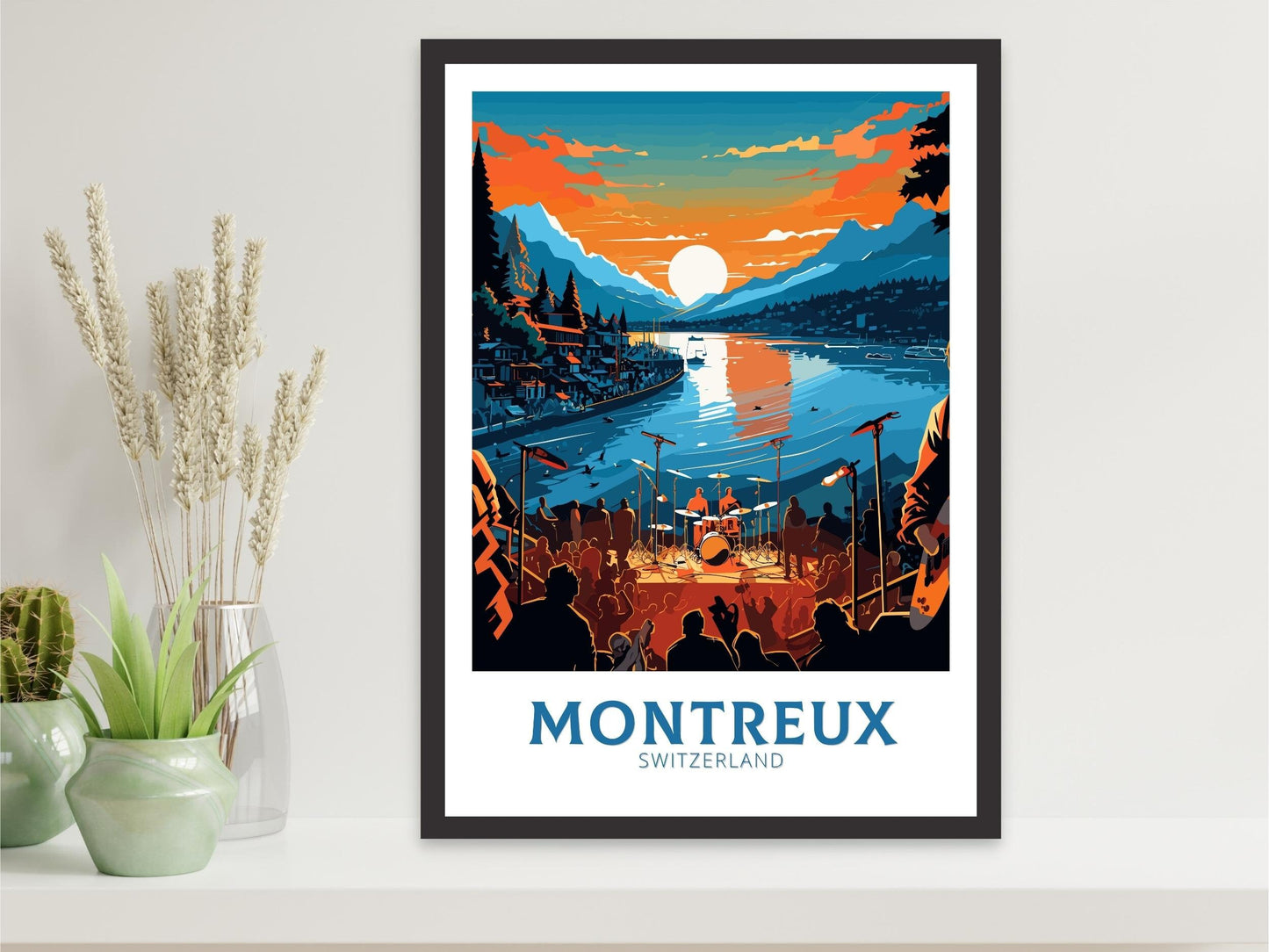 Montreux Travel Poster | Montreux Travel Print