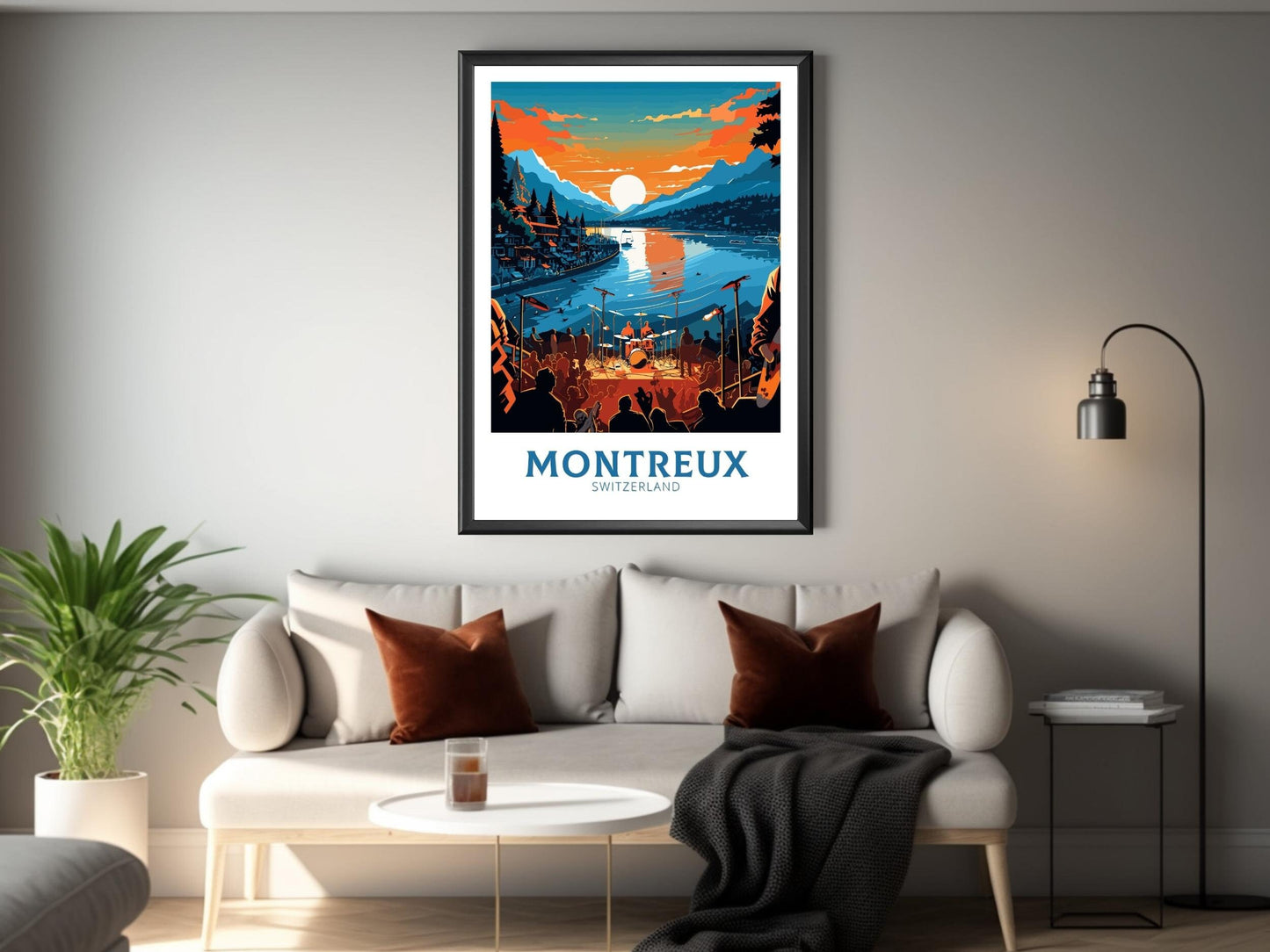 Montreux Travel Poster | Montreux Travel Print