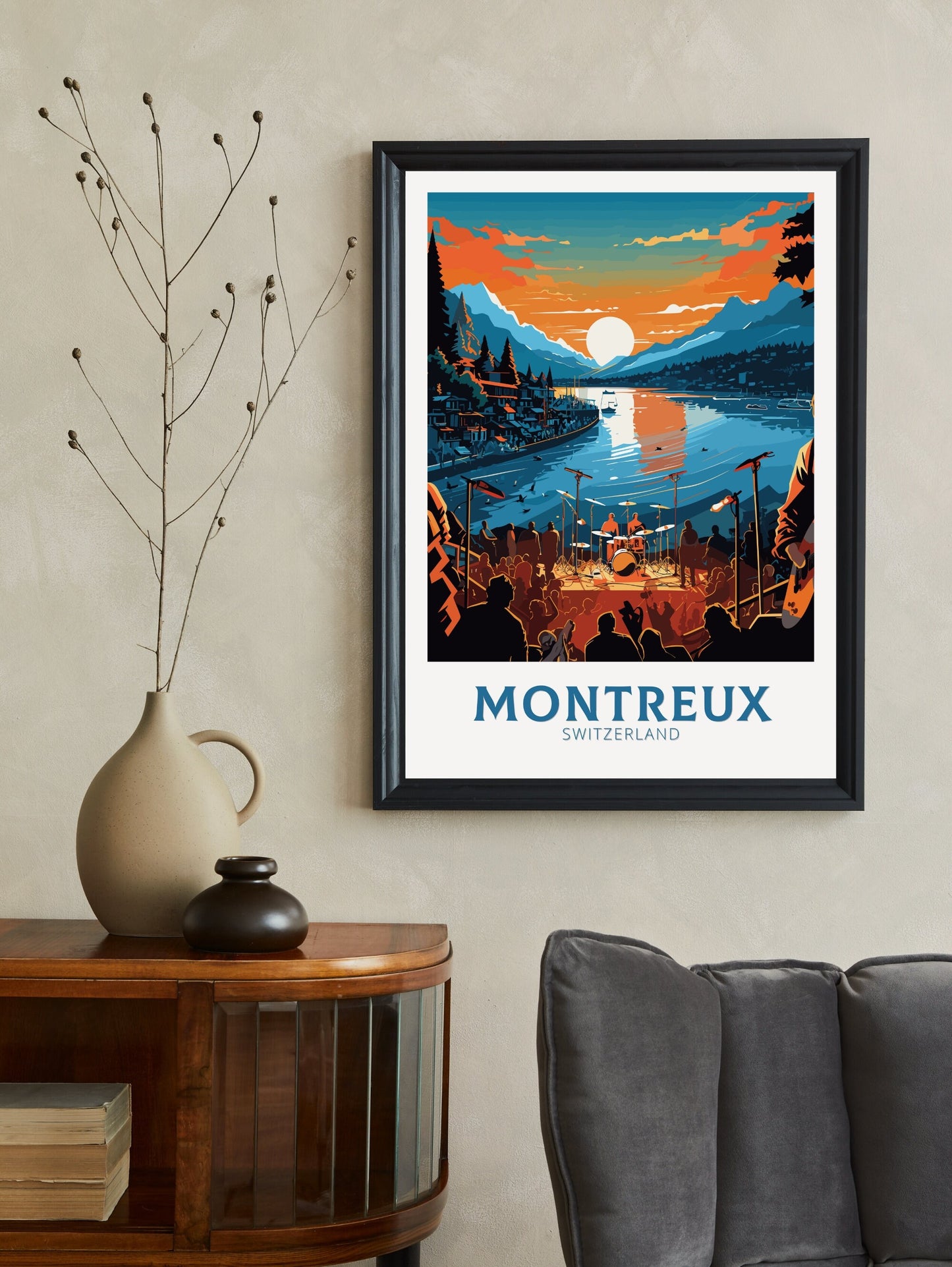 Montreux Travel Poster | Montreux Travel Print