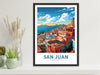San Juan travel poster