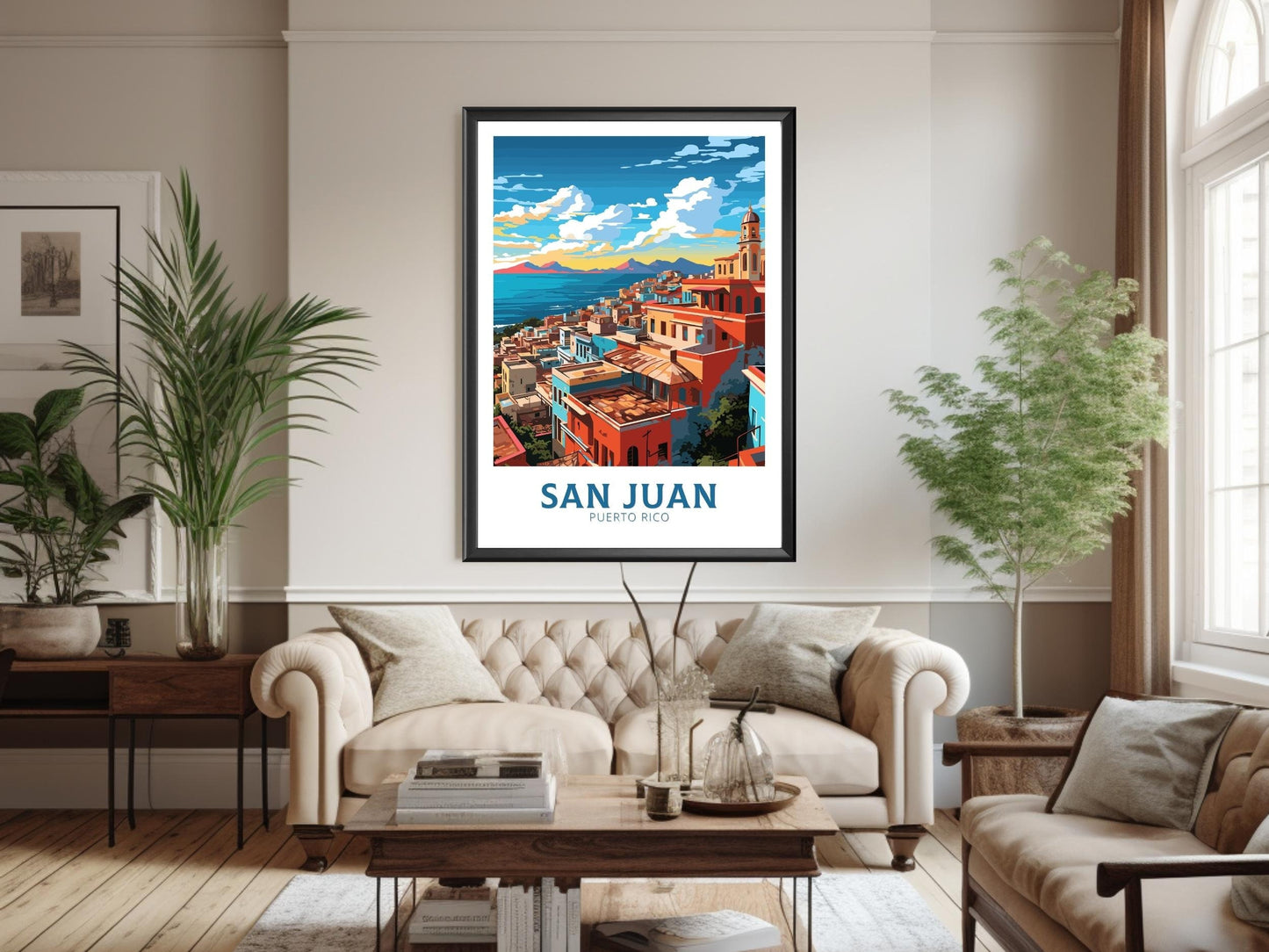 San Juan Print | San Juan Puerto Rico | San Juan Travel Poster | San Juan Wall Art | Housewarming Gift | Puerto Rico Poster | ID 783