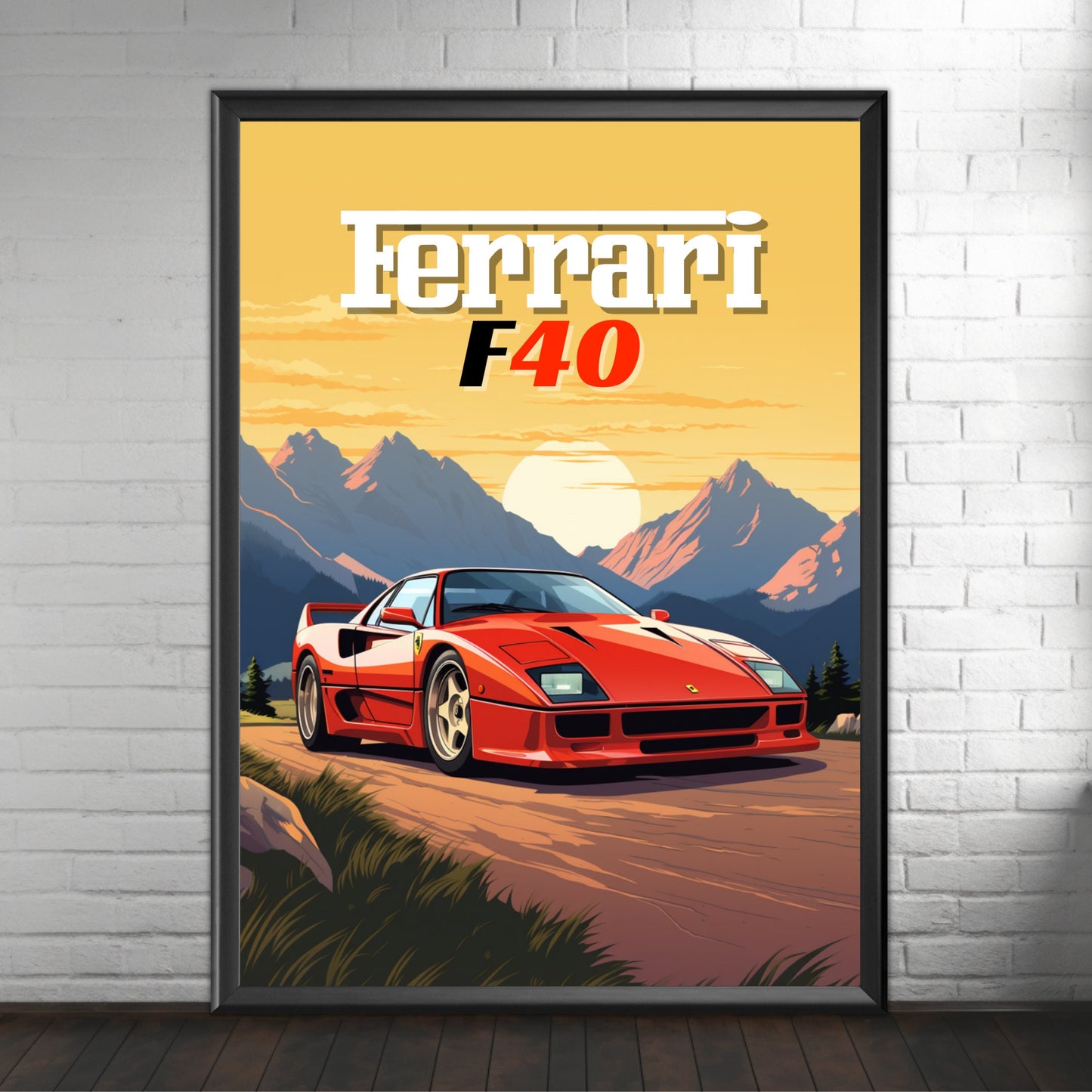 Ferrari F40 Print