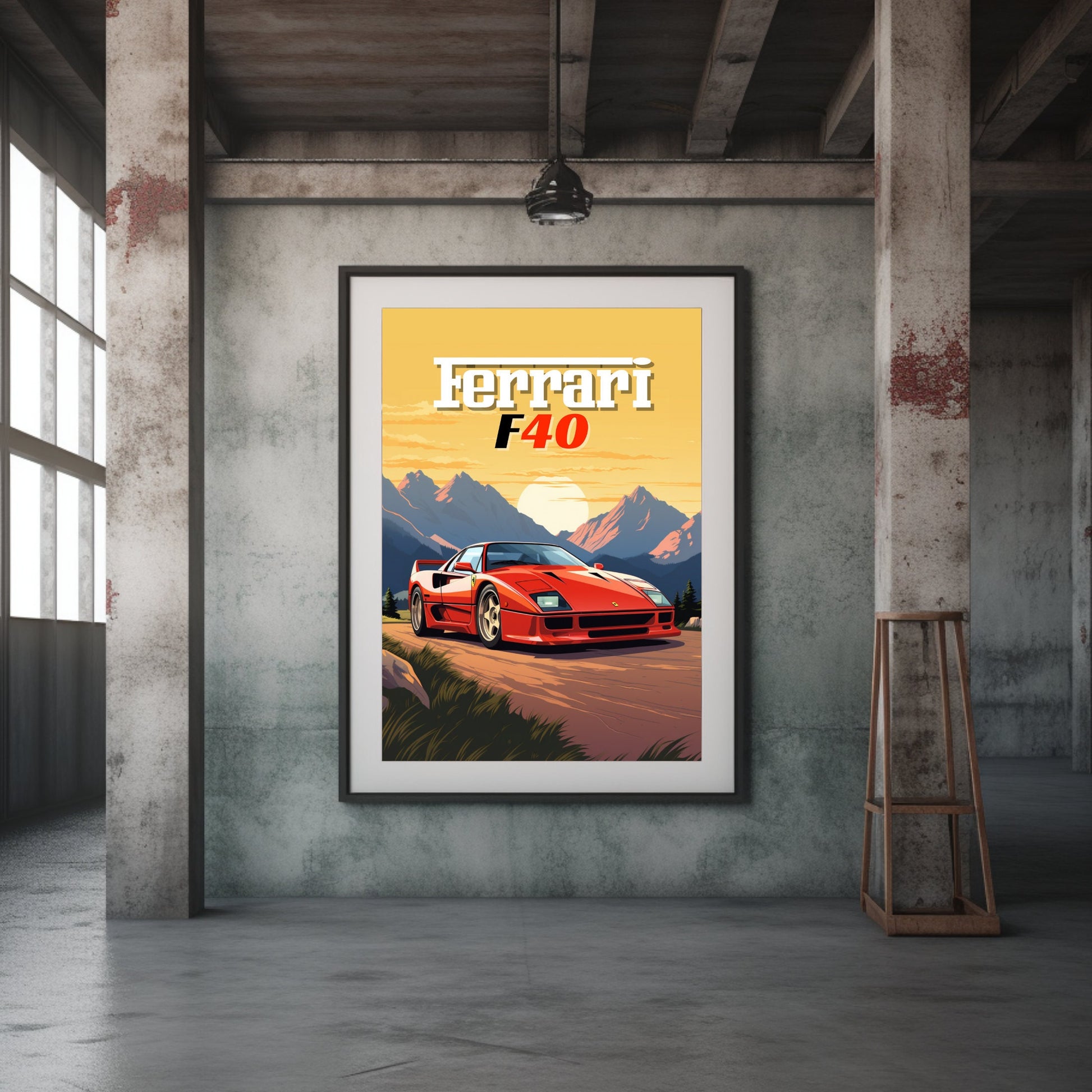 Ferrari F40 Print