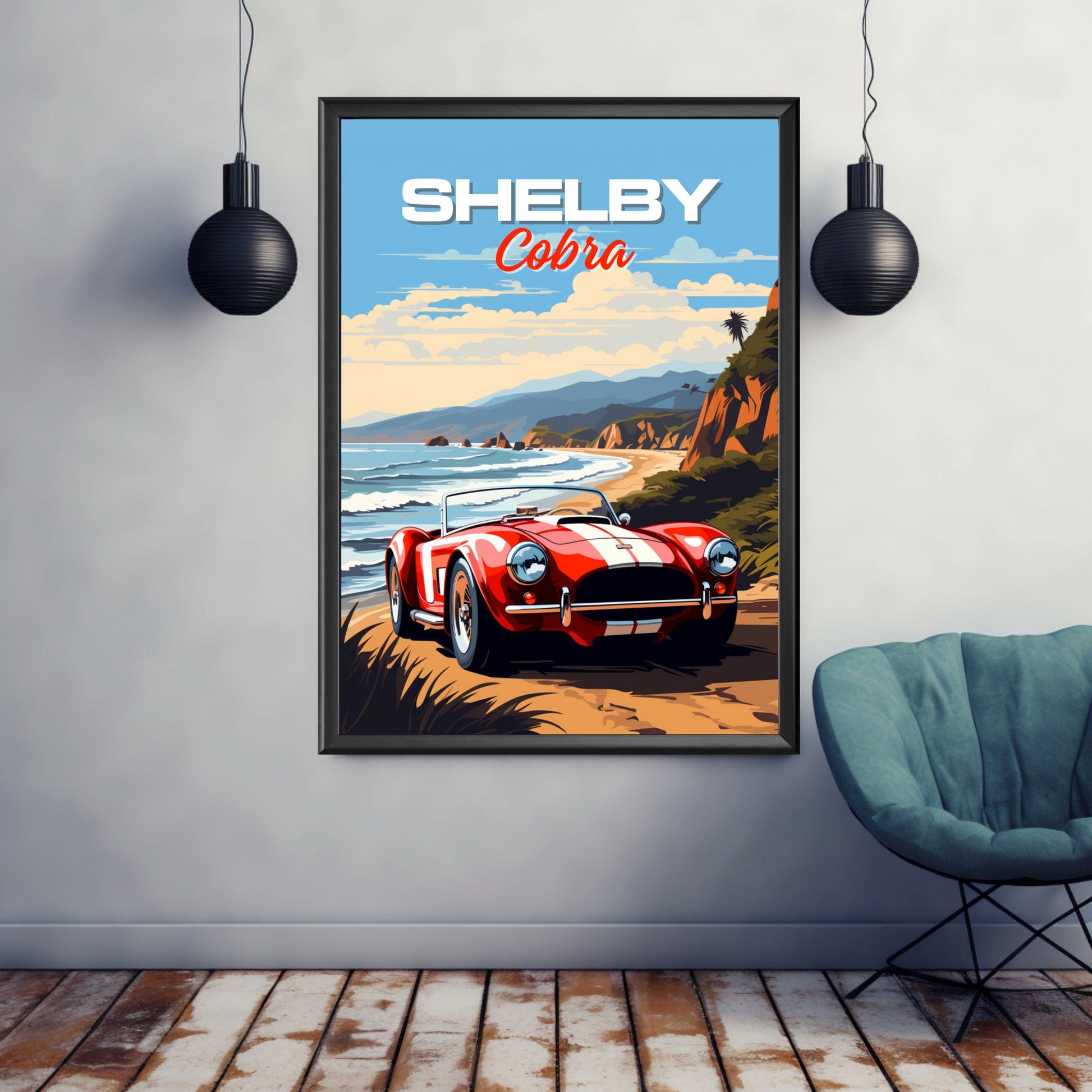 Shelby Cobra 1960s Car Print