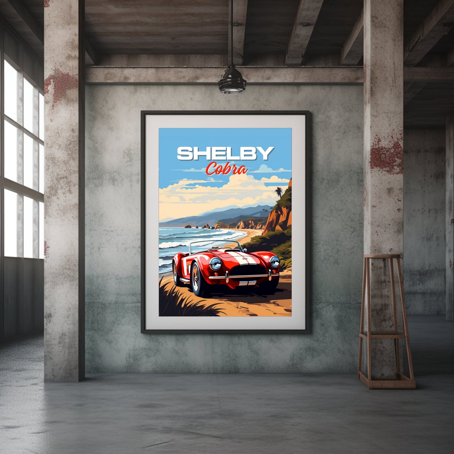 Shelby Cobra 1960s Car Print