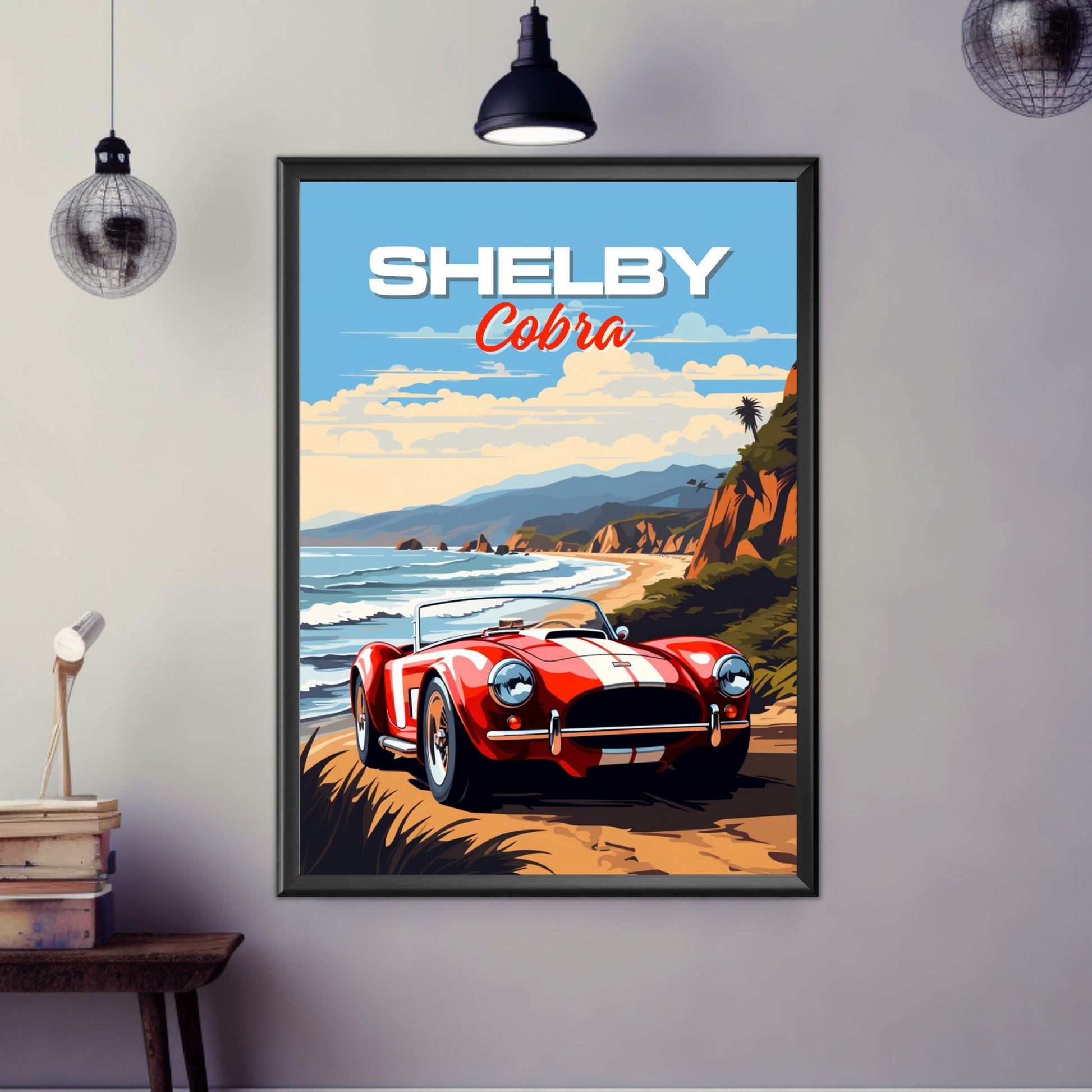 Shelby Cobra 1960s Car Print