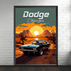 Dodge Charger Print, 1970s Car Print, Dodge Charger Poster, Car Art, Muscle Car Print, Classic Car, Car Print, Car Poster, American Car