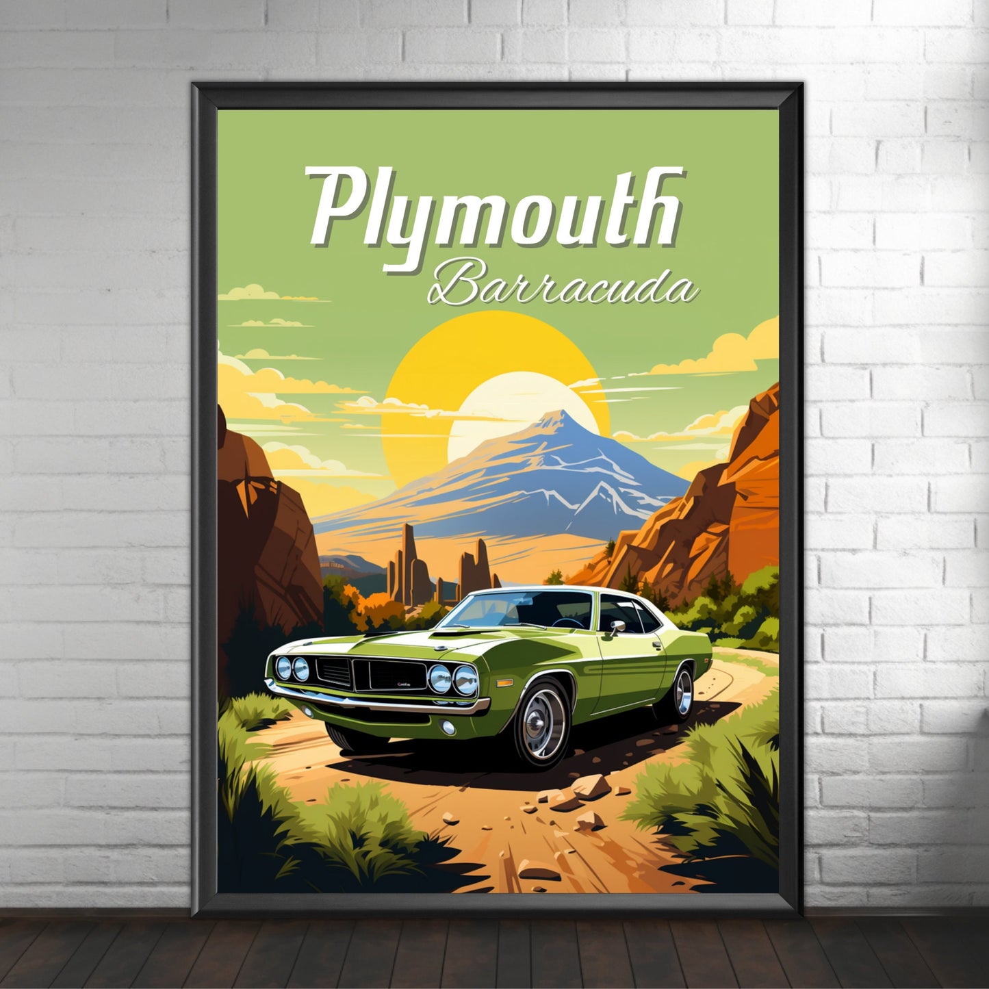 1970s Plymouth Barracuda Print