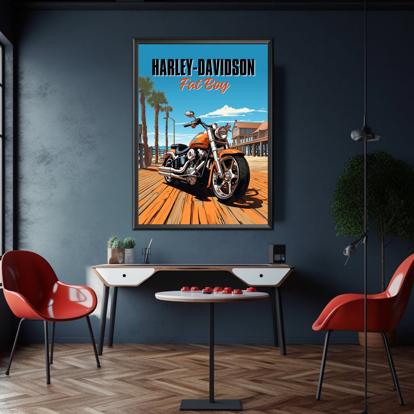 Harley-Davidson Fat Boy Poster