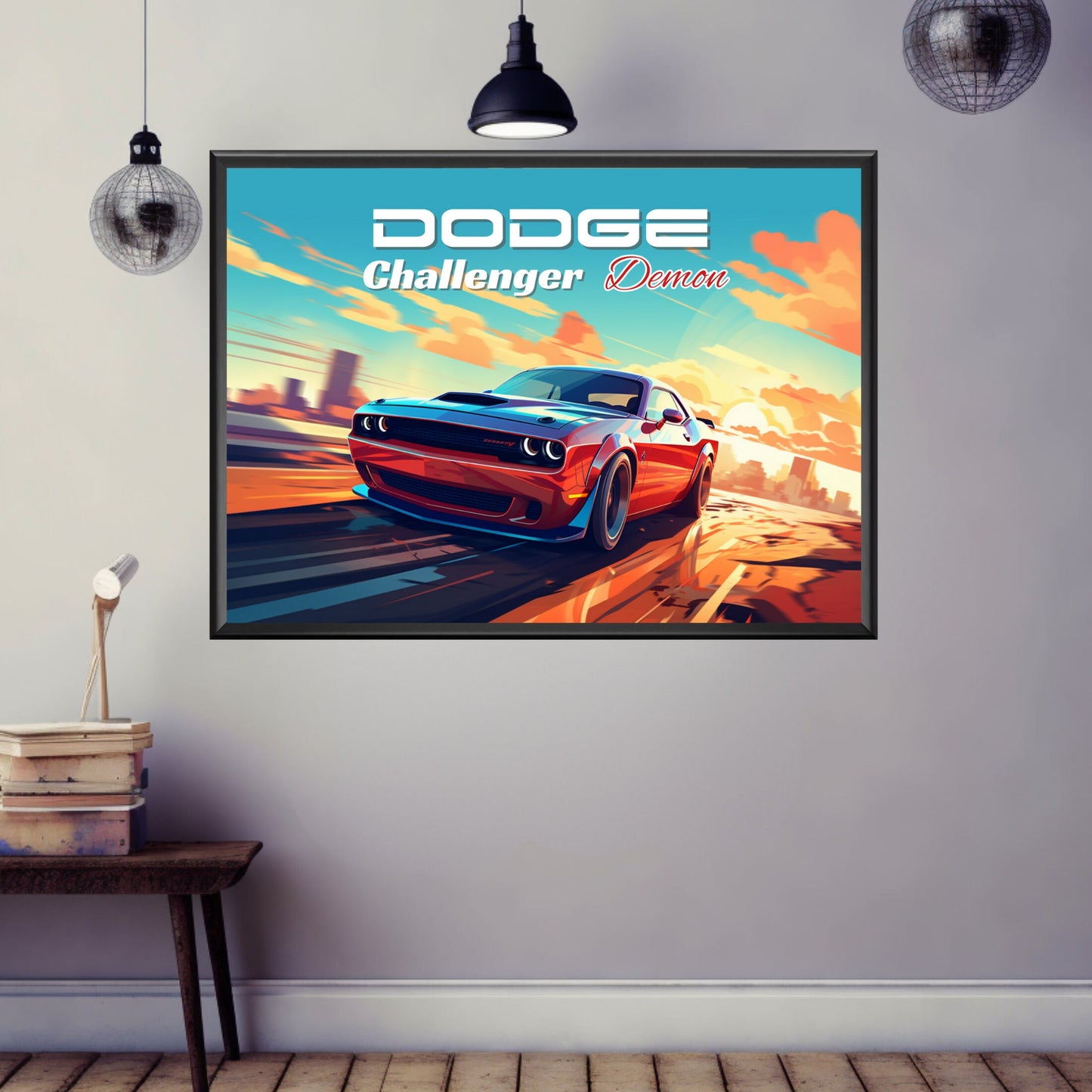 Dodge Challenger Demon Poster