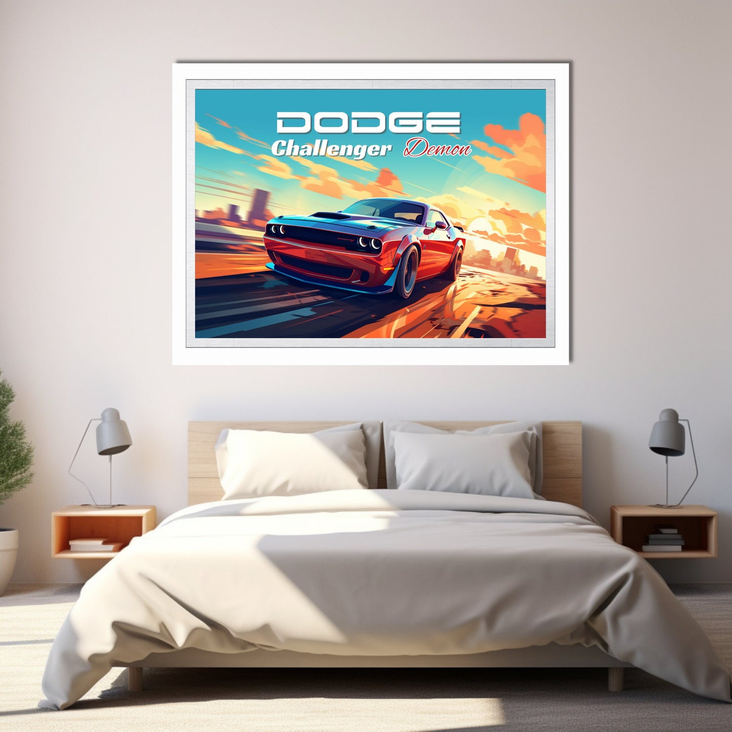 Dodge Challenger Demon Poster