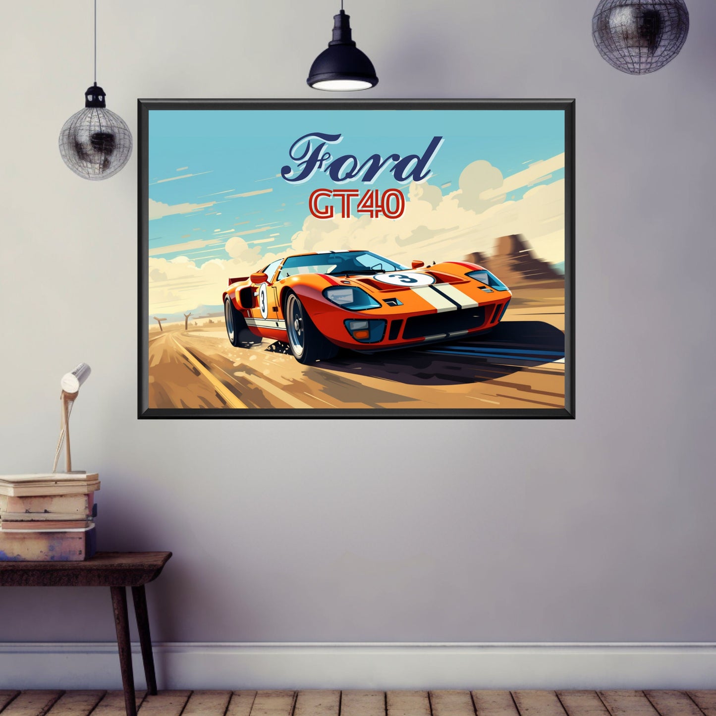 Ford GT40 Landscape Poster