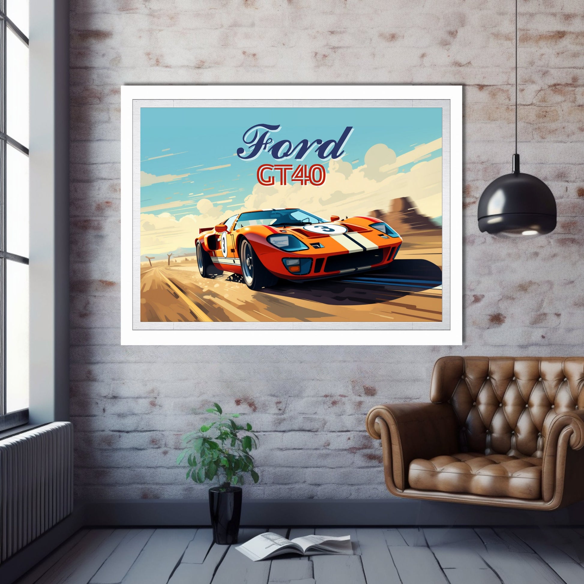 Ford GT40 Landscape Poster