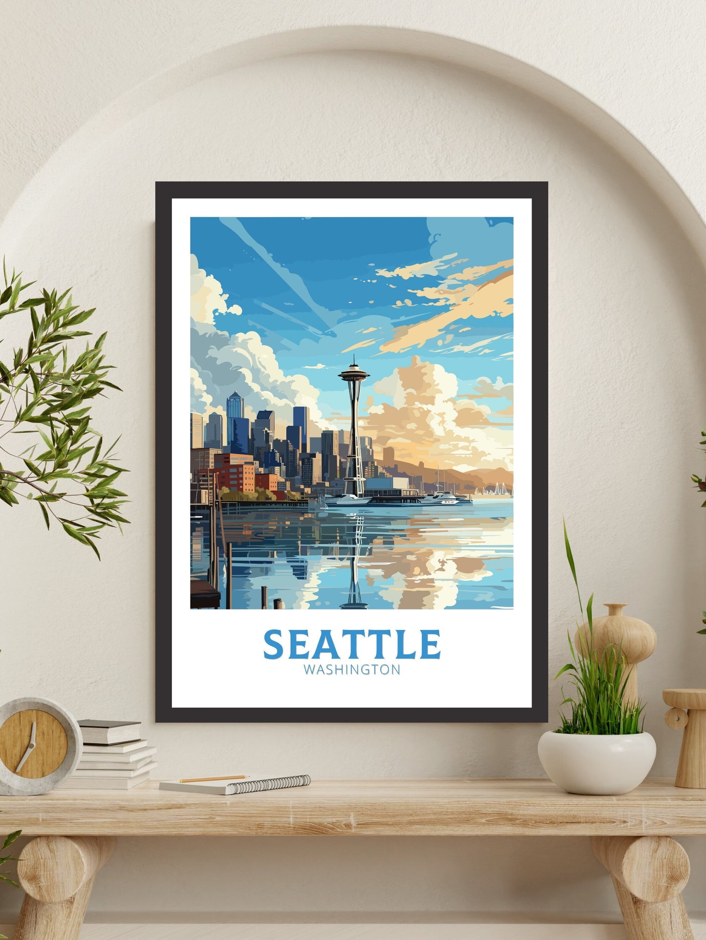 Seattle skyline poster