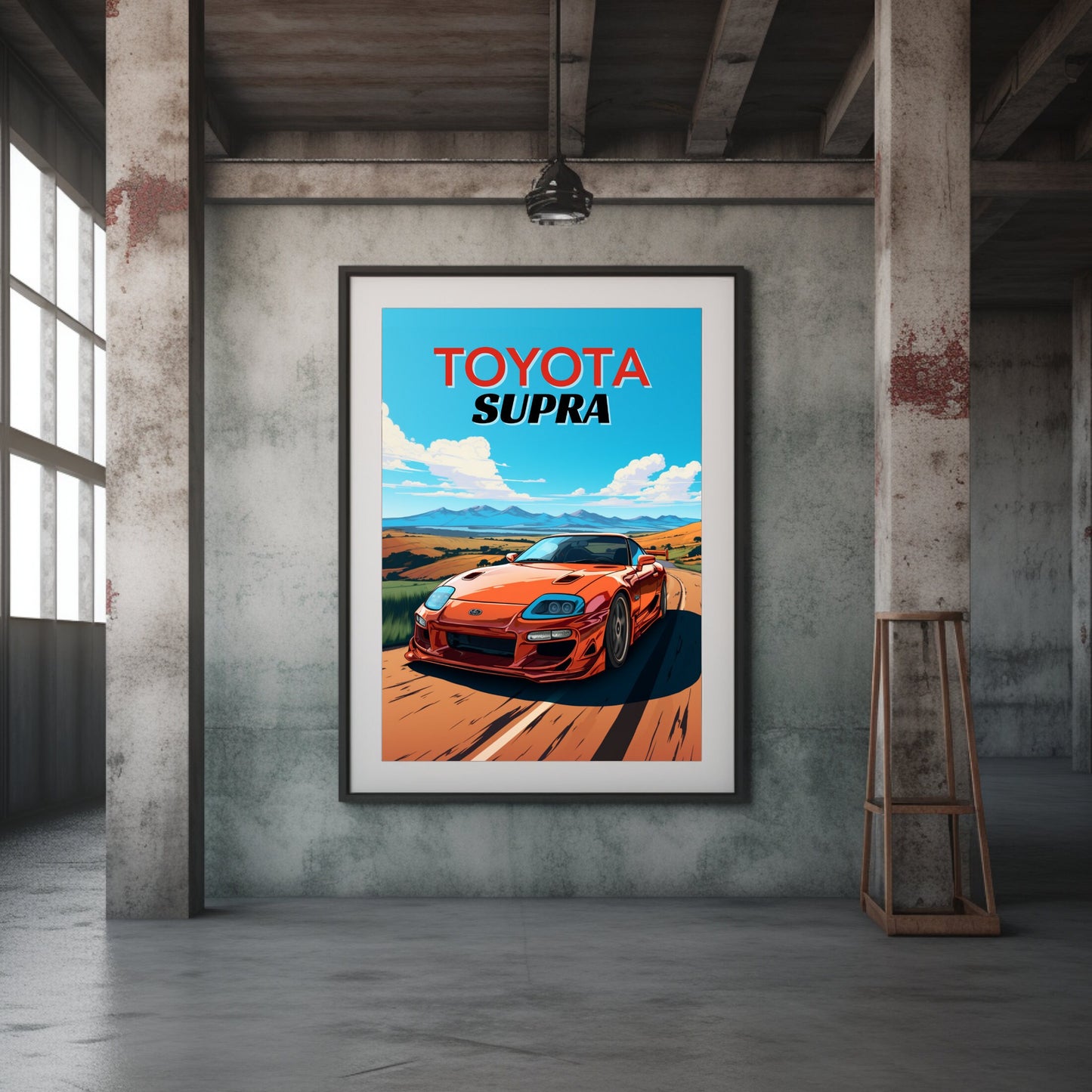 Toyota Supra Print, 1990s