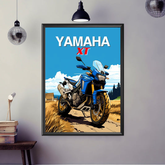 Yamaha XT Print, Yamaha XT Poster, Motorcycle Print, Motorbike Print, Bike Art, Bike Poster, Motocross Print, Classic Bike