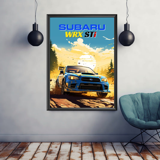 Subaru WRX STi Print, 2020s Car Print, Subaru WRX STi Poster, Car Print, Car Poster, Car Art, Modern Classic Car Print,Performance Car Print