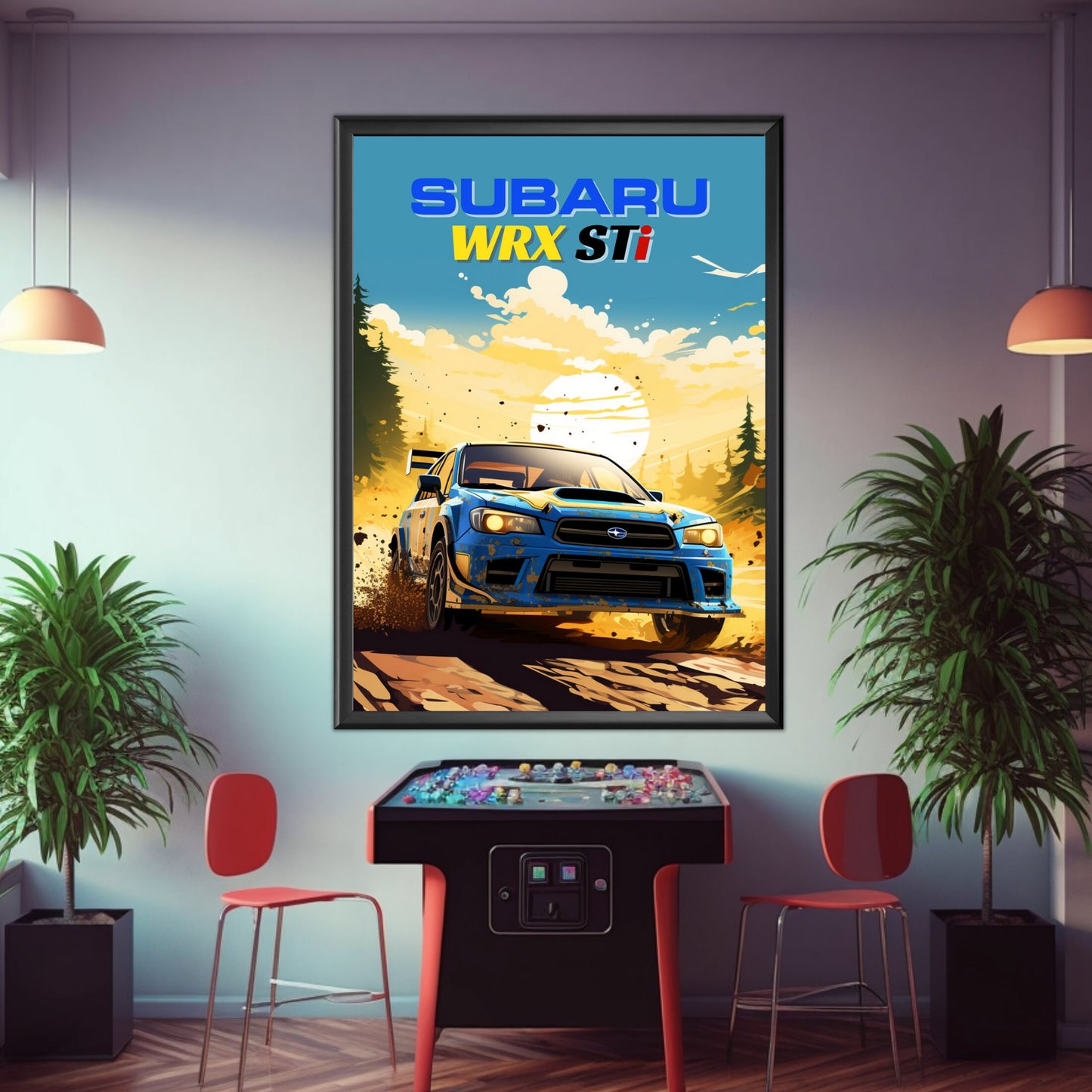 Subaru WRX STi Print, 2020s Car Print, Subaru WRX STi Poster, Car Print, Car Poster, Car Art, Modern Classic Car Print,Performance Car Print