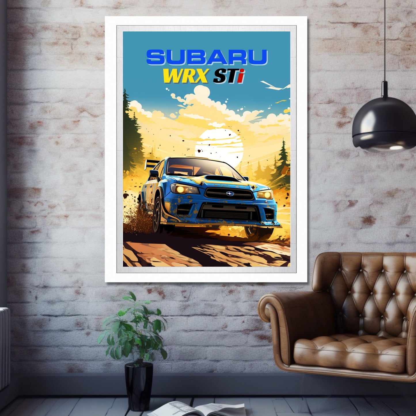 Subaru WRX STi Print, 2020s Car Print, Subaru WRX STi Poster, Car Print, Car Poster, Car Art, Modern Classic Car Print,Performance Car Print