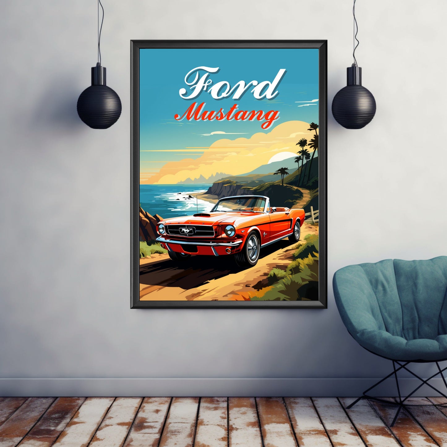 Ford Mustang 1965 Print