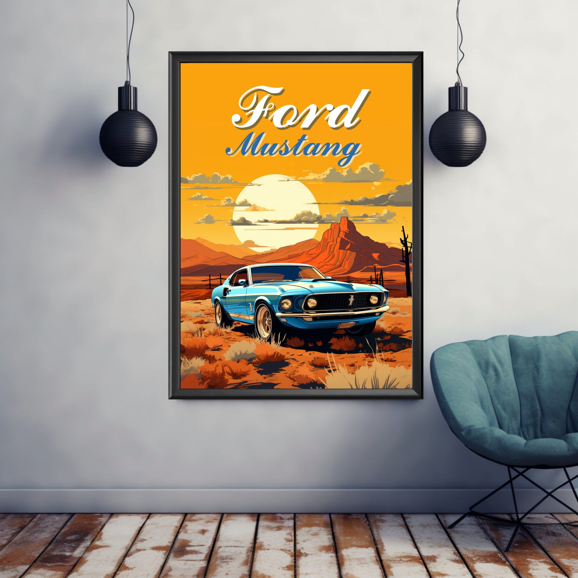 Ford Mustang 1969 Print