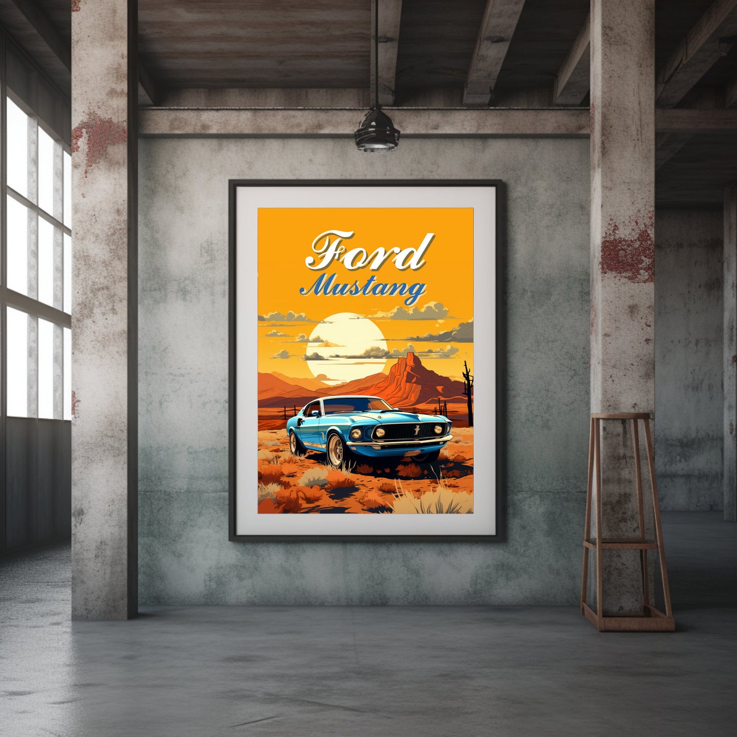 Ford Mustang 1969 Print