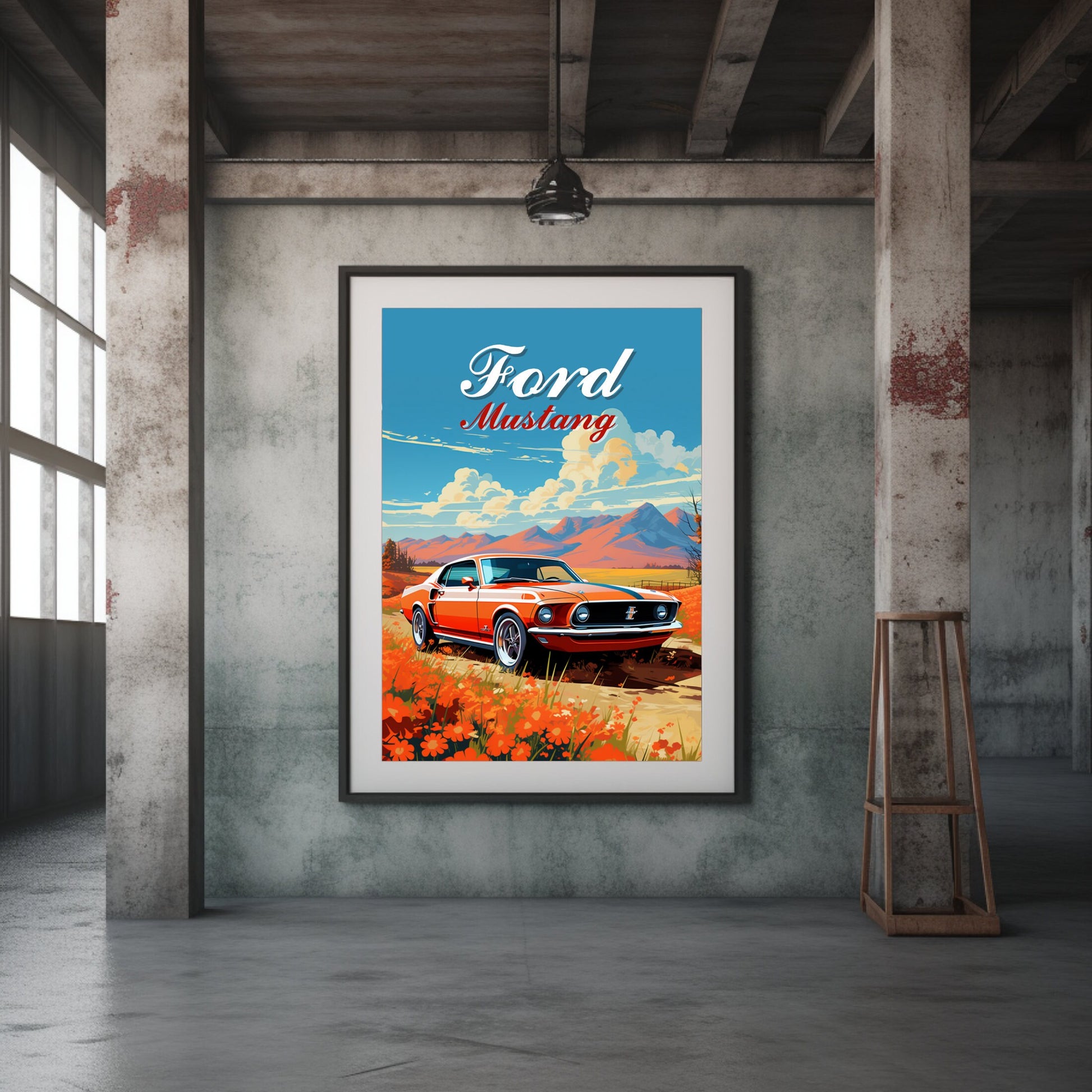 Ford Mustang 1970 Poster