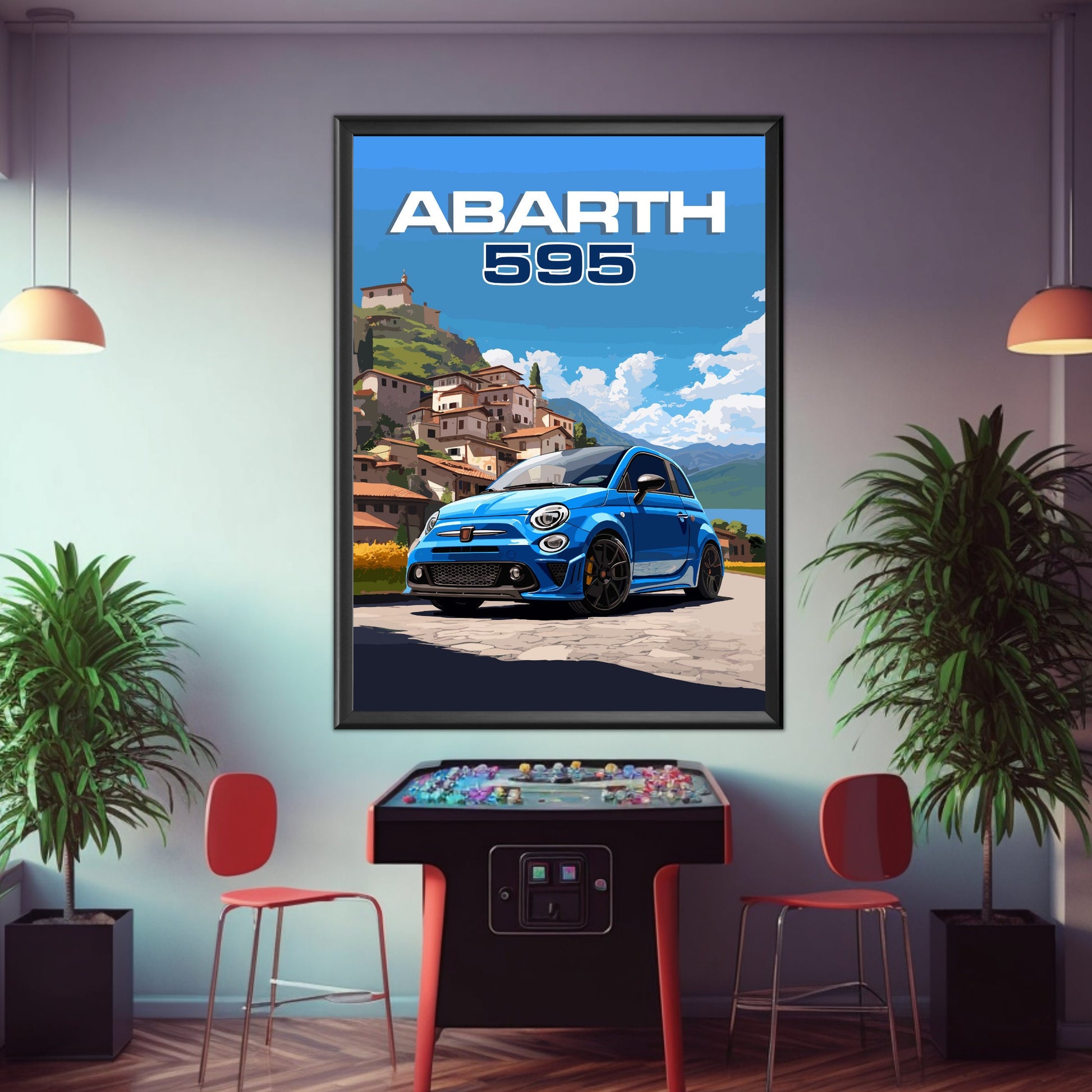 Abarth 595 Car Print