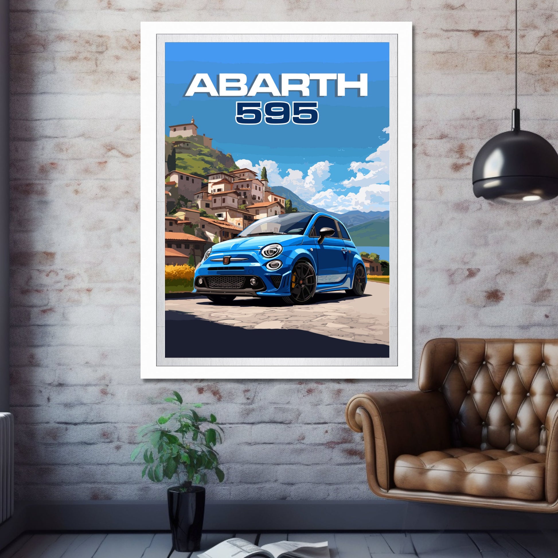 Abarth 595 Car Print